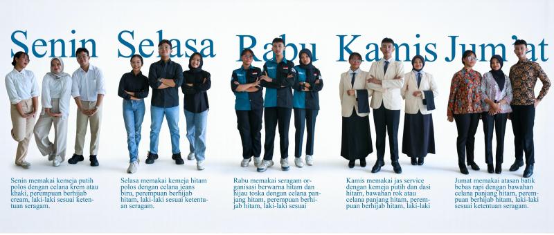 Papan Informasi Jadwal Seragam Program Studi Sarjana Terapan Tata Boga
